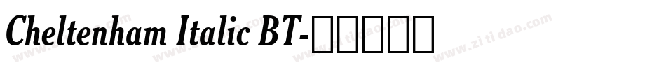 Cheltenham Italic BT字体转换